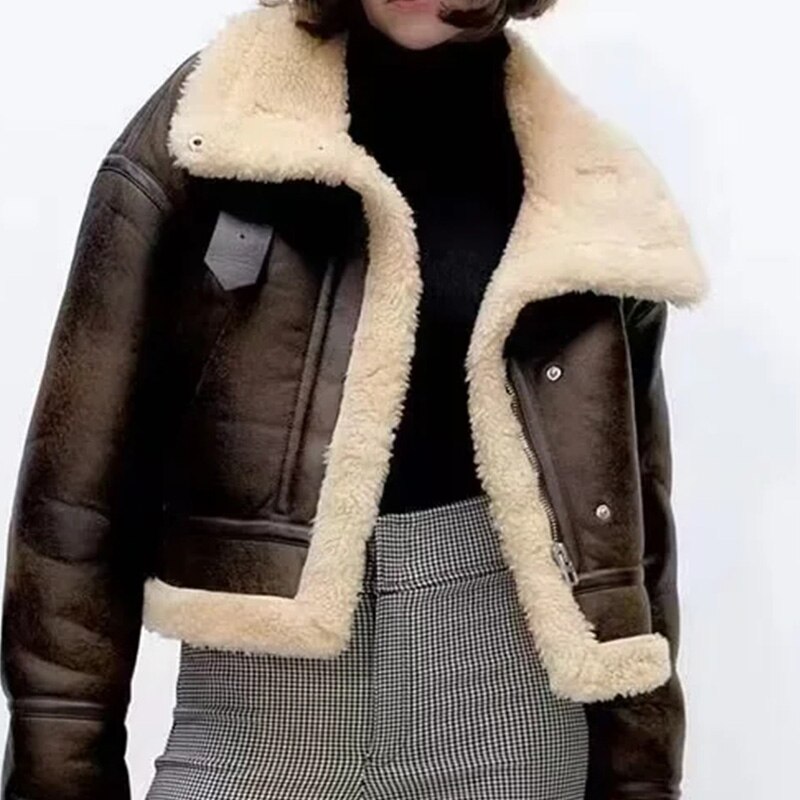 Jaqueta Feminina Motocicleta Pu Ŷ,   Ʈ,  ܿ , β Chaqueta Acolchada Mujer Leren Jas Dames